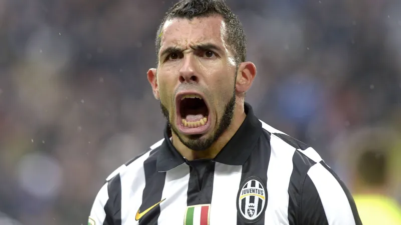 Slavící Carlos Tévez z Juventusu