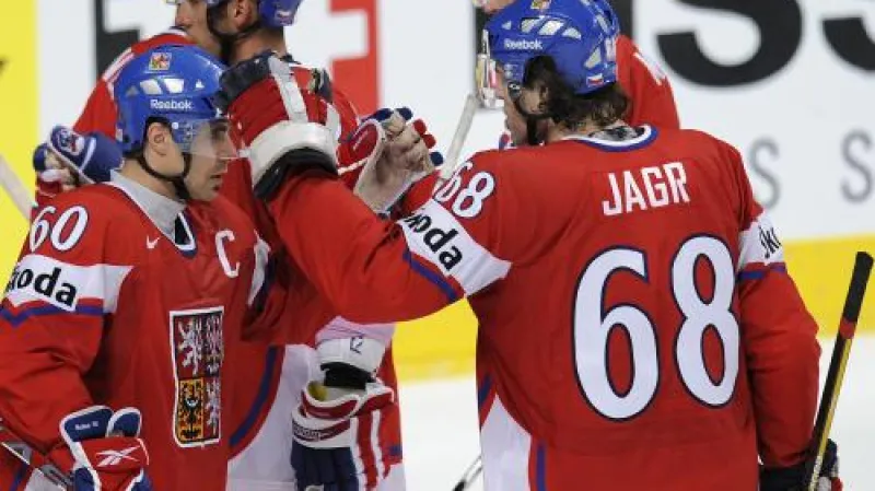 Radost českých hokejistů