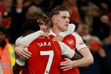 Radost fotbalistů Arsenalu