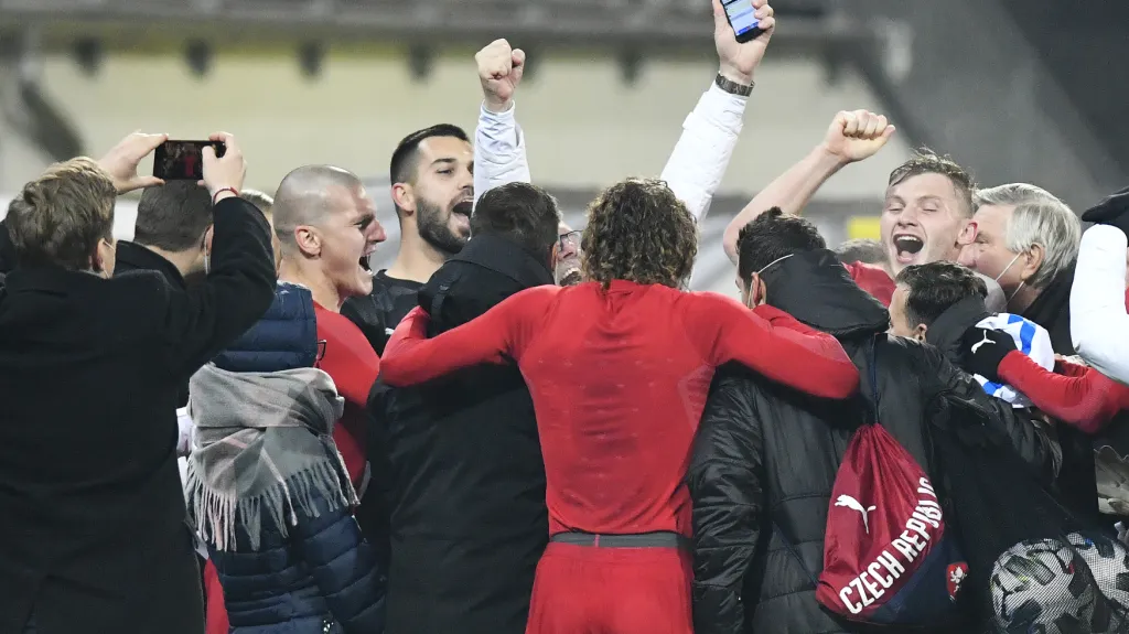 Radost českých fotbalistů