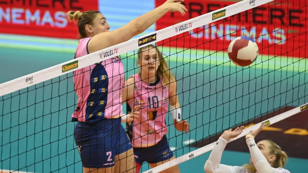 Vítězné prostějovské volejbalistky