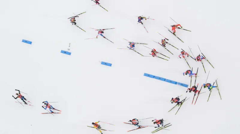 Sestřih štafetového závodu biatlonistek