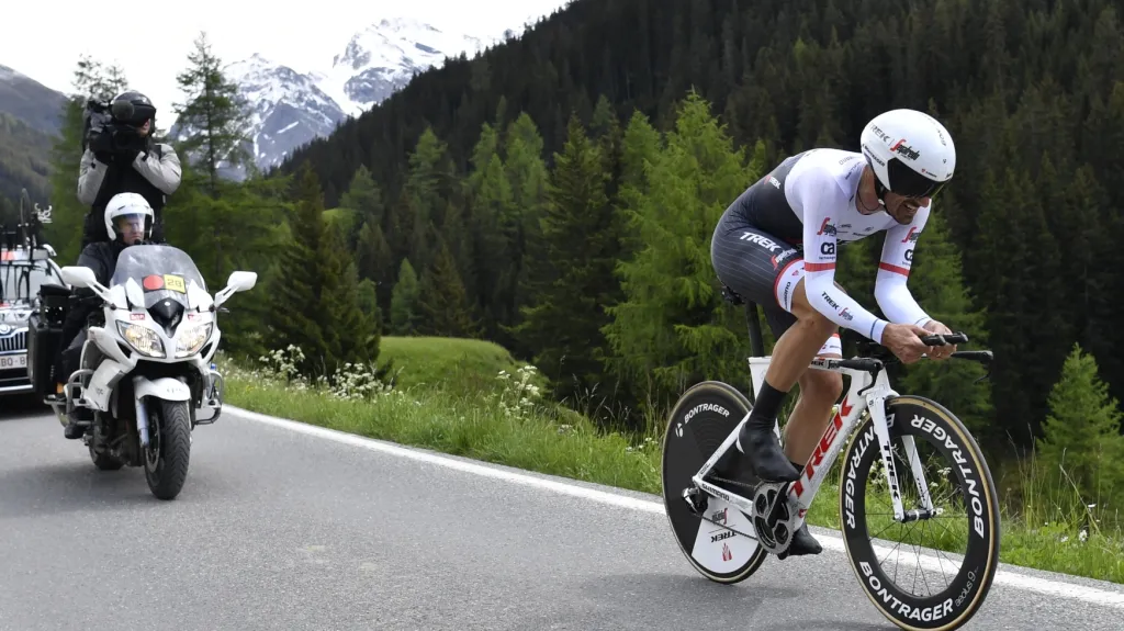 Fabian Cancellara během časovky Kolem Švýcarska