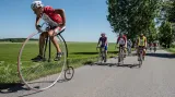 Josef Zimovčák během cyklotour Na kole dětem