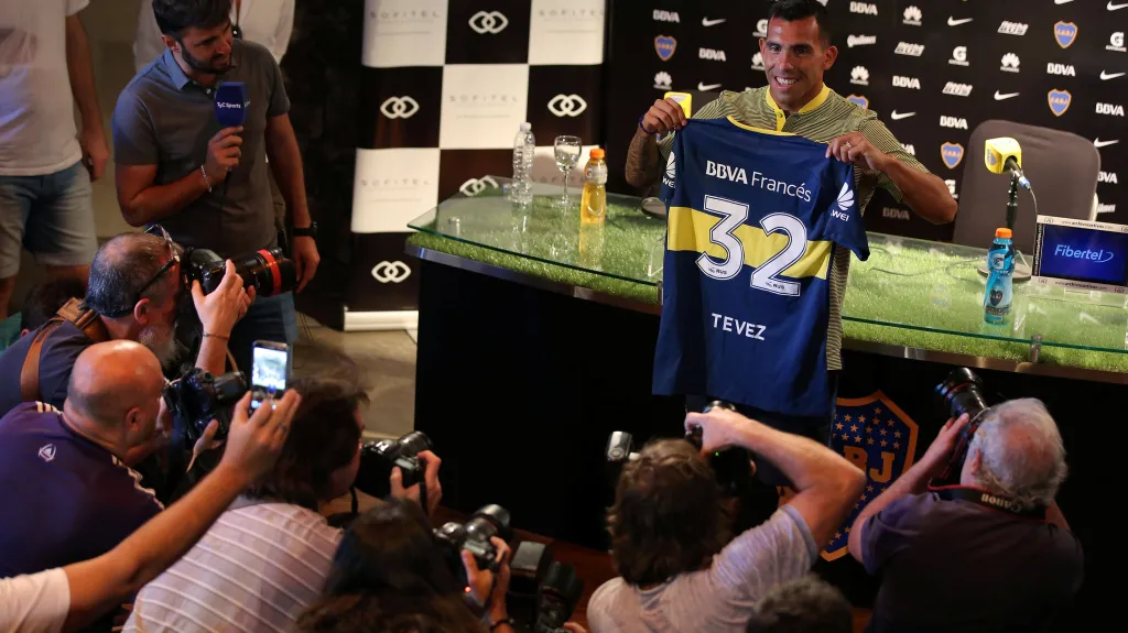 Carlos Tévez po návratu do Bocy Juniors