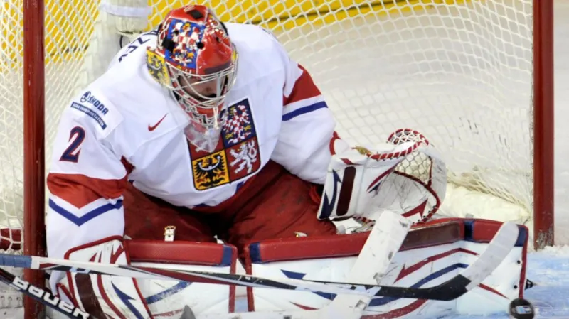 Juniorský reprezentační brankář Petr Mrázek