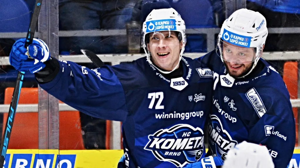 Kollár a Zohorna se radují z výhry Komety Brno