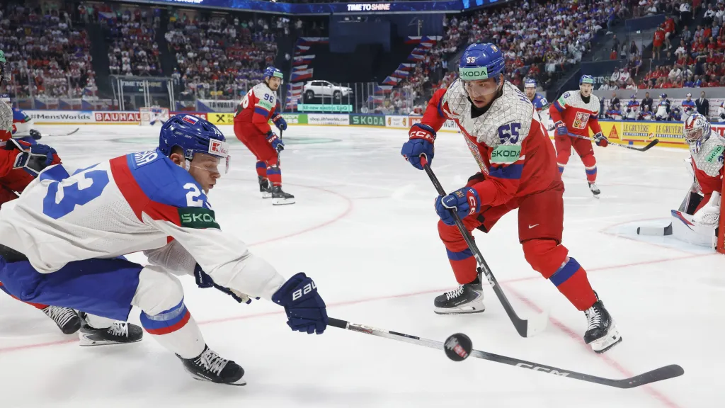 Libor Hájek v reprezentačním utkání proti Slovensku