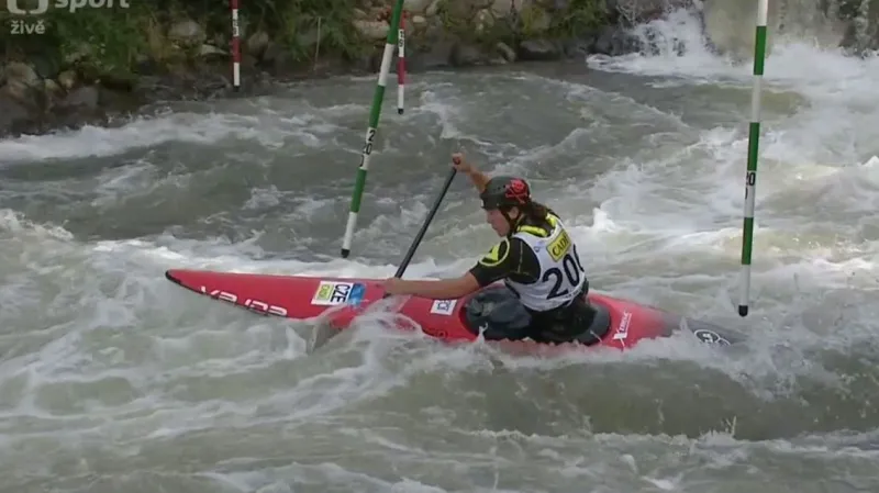 Finálová jízda Fišerové v kategorii C1 v La Seu d'Urgell