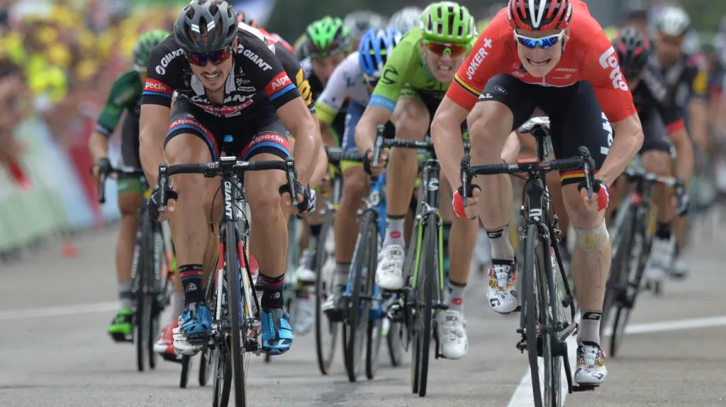 Souboj Johna Degenkolba s André Greipelem