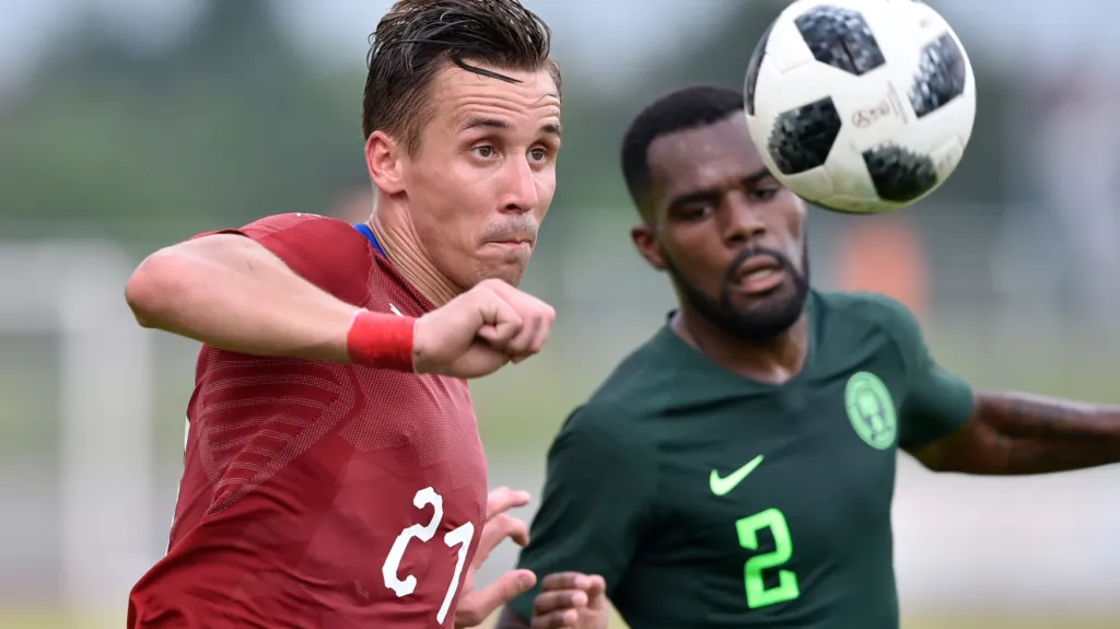 Josef Šural v utkání s Nigérií
