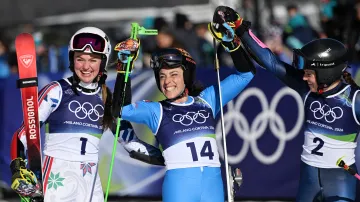 Záznam druhého kola obřího slalomu žen