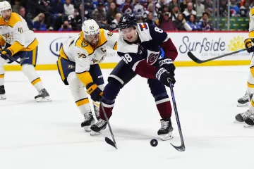 Martin Nečas v utkání proti Nashvillu