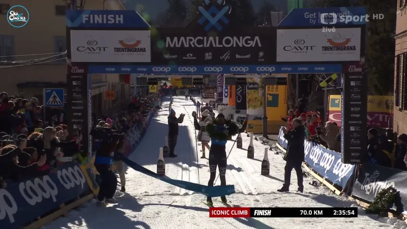 Runar Mathisen po úniku těsně vyhrál Marcialongu