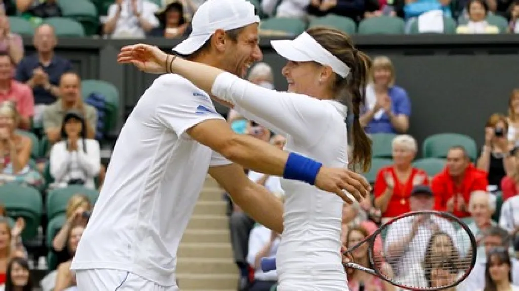 Iveta Benešová po vítězství ve Wimbledonu