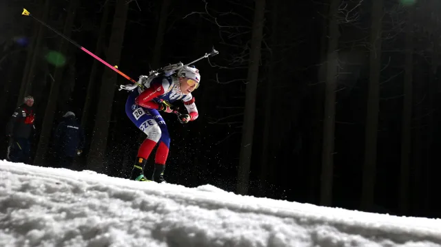 Záznam individuálního závodu biatlonistek v Novém Městě