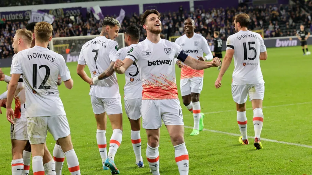 Radost fotbalistů West Hamu