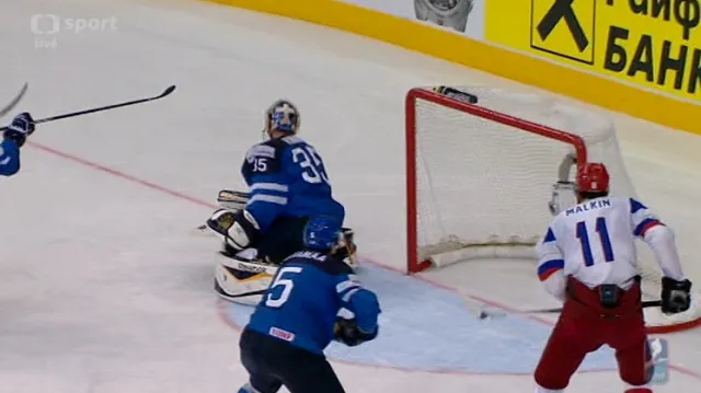 Gól v utkání Rusko - Finsko: Tichonov - 5:2 (56. min.)