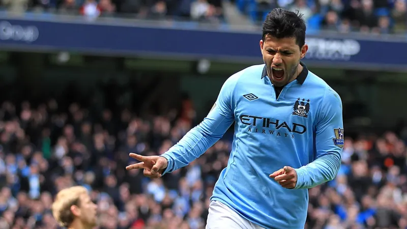 Sergio Agüero slaví vstřelenou branku