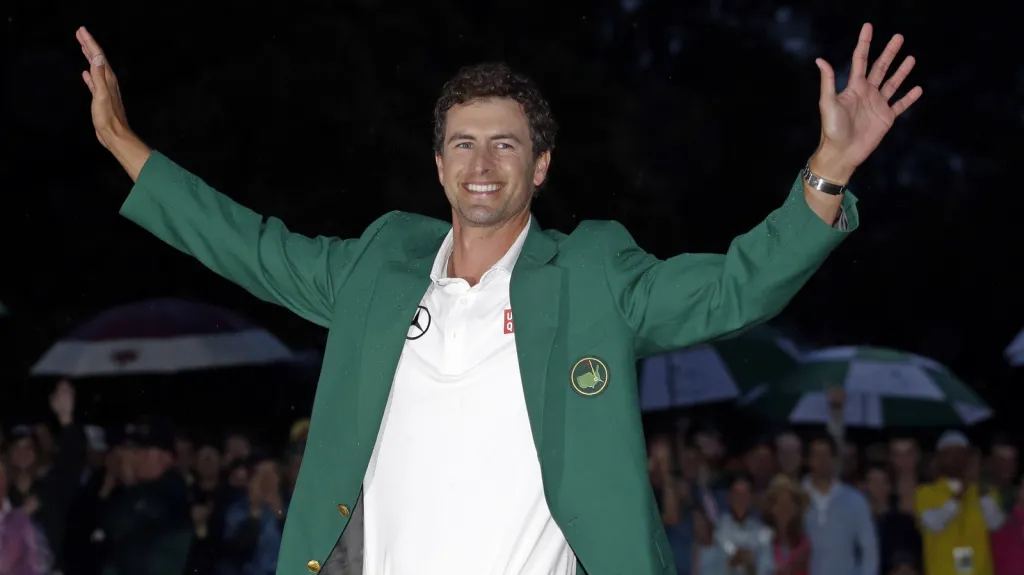 Adam Scott po vítězství na Masters