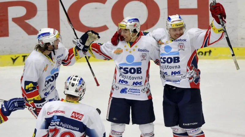 Radost hokejistů Pardubic