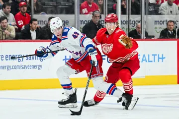Jaroslav Chmelař v dresu NY Rangers