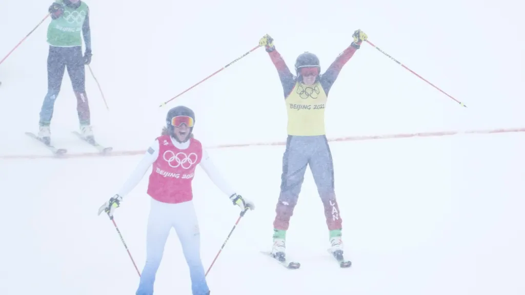 Finiš skikrosařek na OH