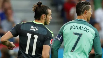 Velšan Gareth Bale a Portugalec Cristano Ronaldo