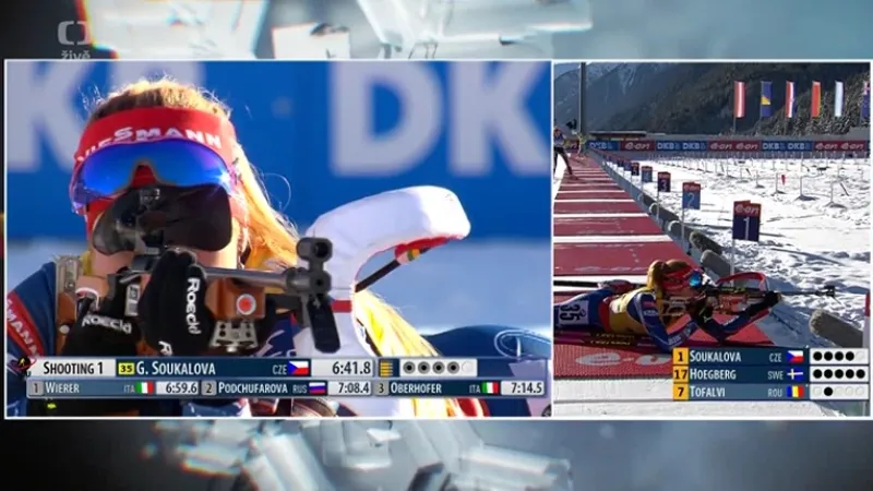 Dvě Češky v první desítce - sestřih sprintu v Anterselvě