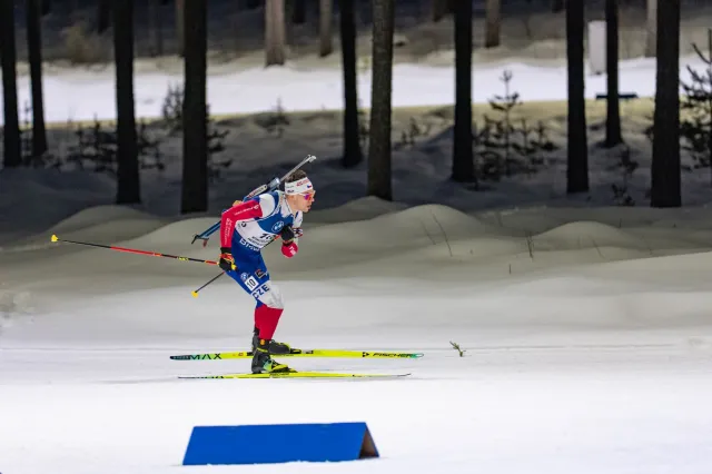 Štafeta biatlonistů v Kontiolahti