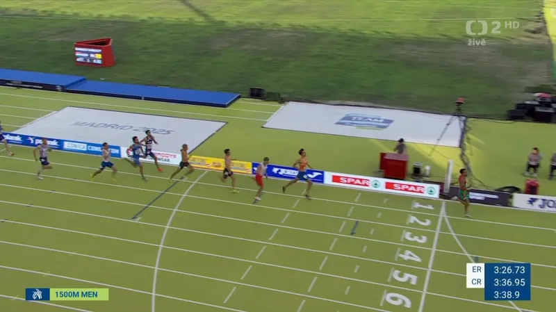 Běh Filipa Sasínka na 1500 metrů s ohlasem