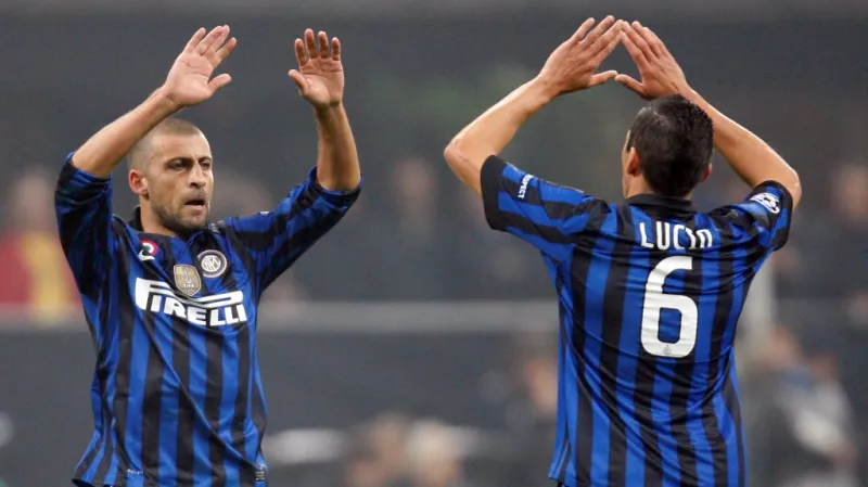 Radost fotbalistů Interu Milán