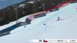 Jízda Krýzla v 1. kole obřího slalomu MS v Cortině