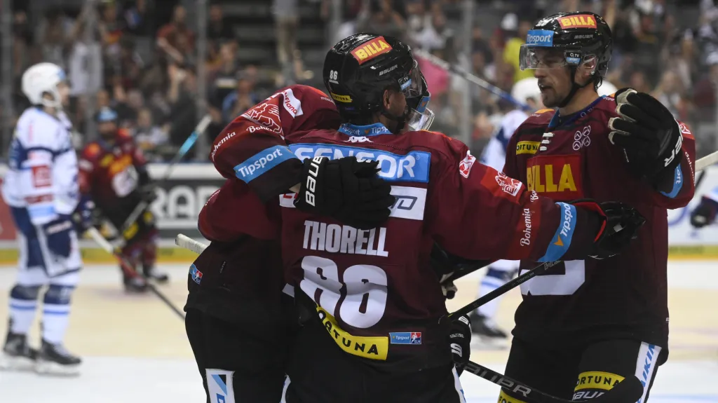 Sparta se raduje v utkání proti Brnu