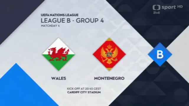 Sestřih utkání Wales – Černá Hora