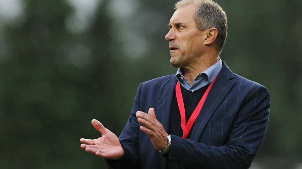 Trenér Plzně Roman Pivarník