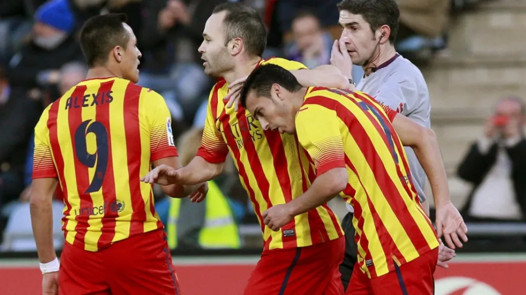 Radost hráčů Barcelony