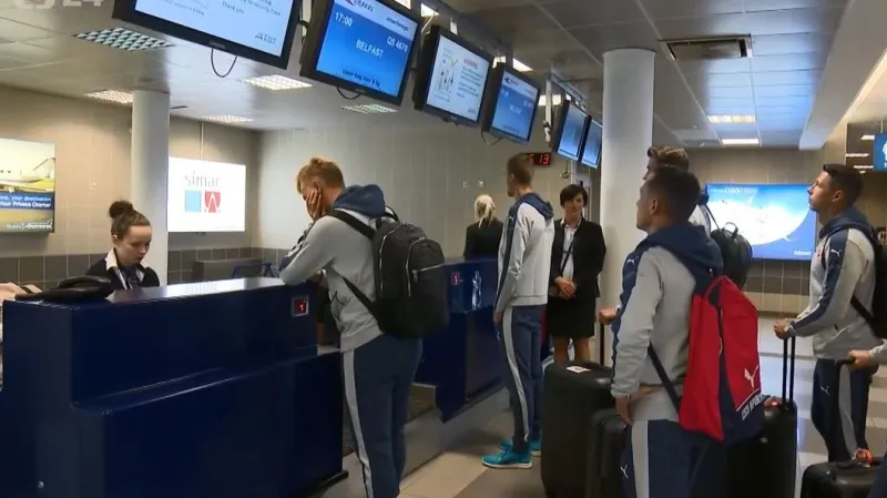 Reprezentace odletěla do Belfastu na utkání se Severním Irskem