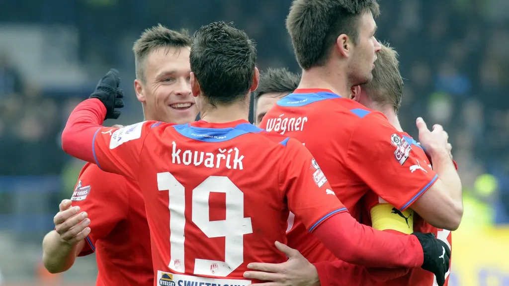Radost fotbalistů Plzně