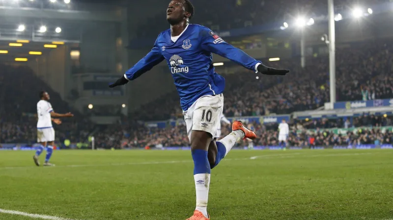 Romelu Lukaku se raduje z gólu