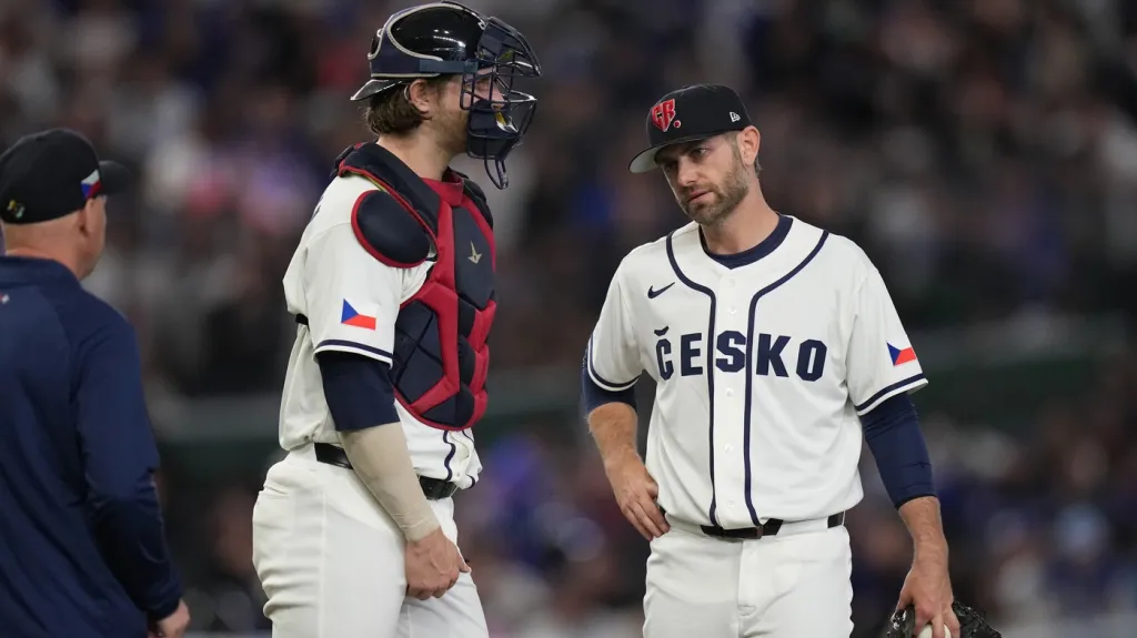 Čeští baseballisté v utkání proti Tchaj-wanu