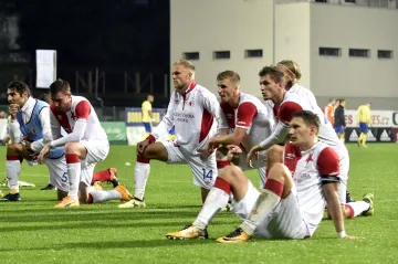 Zklamaní fotbalisté Slavie