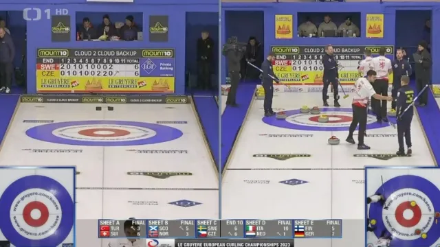 Sestřih utkání ME curlerů Švédsko – Česko