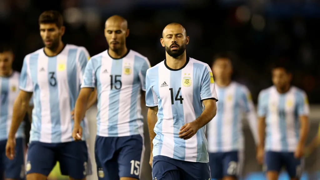 Zklamaní fotbalisté Argentiny