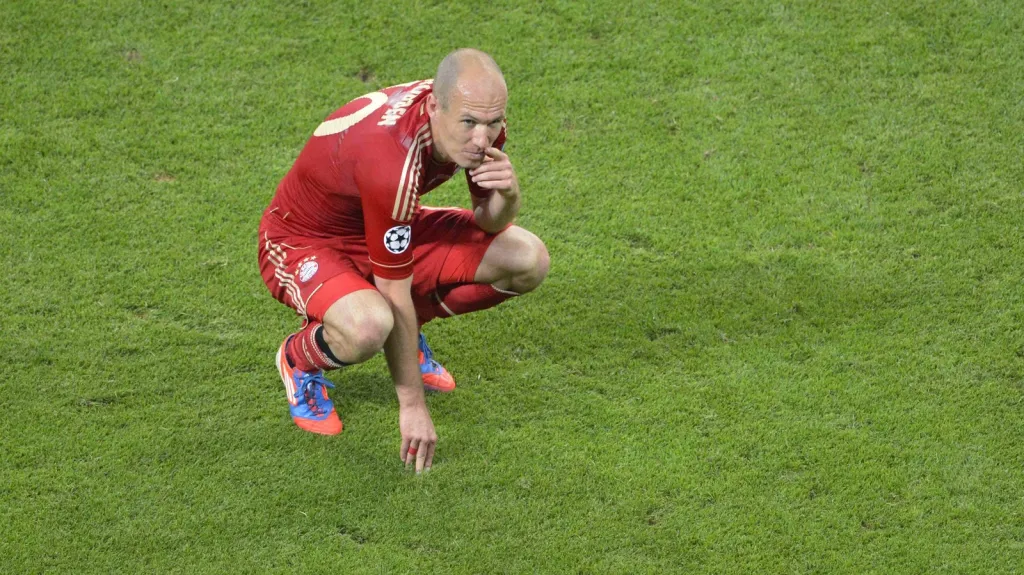 Zklamaný Arjen Robben
