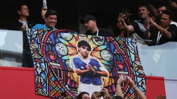 Diego Maradona, věrný argentinský fanoušek