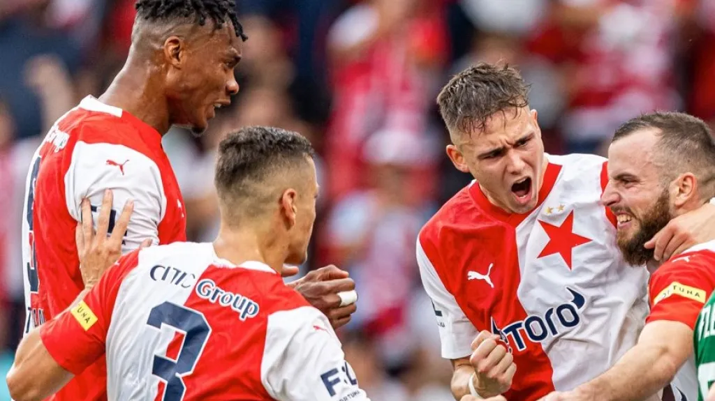 Fotbalisté Slavie Praha