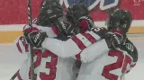 Gól v utkání Kanada 20 - USA 20: Dube - 2:0 (16. min.)