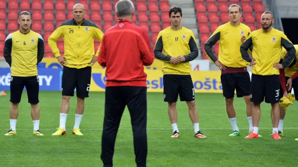 Sparťané před pohárovým finále