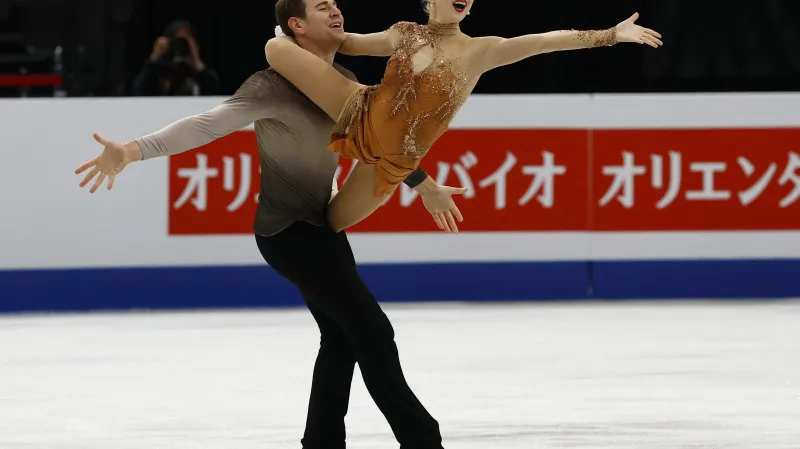 Vítězná volná jízda sportovní dvojice Knierimová, Frazier